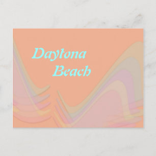 Daytona Beach Florida Pastell Flügel Postkarte