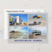 Daytona Beach Florida Postkarte (Vorne/Hinten)