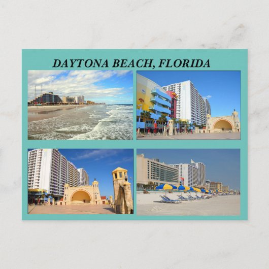 Daytona Beach Florida Postkarte (Vorderseite)