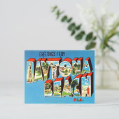 Daytona Beach Florida Postkarte (Stehend Vorderseite)