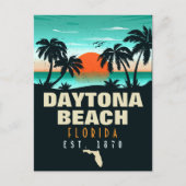 Daytona Beach Florida Retro Souvenirs Postkarte (Vorderseite)