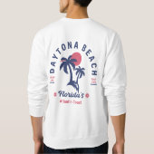 Daytona Beach Florida Retro Souvenirs Sweatshirt (Rückseite)