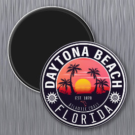 Daytona Beach Florida Retro Sunset Souvenirs 80er Magnet