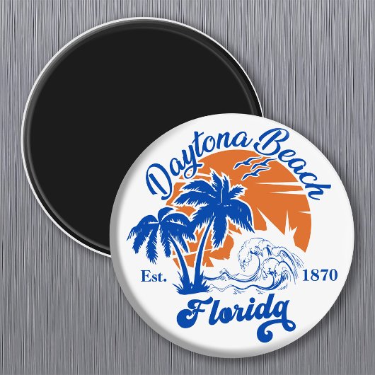 Daytona Beach Florida Summer Waves 60er Magnet