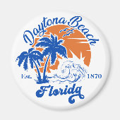 Daytona Beach Florida Summer Waves 60er Magnet (Vorne)