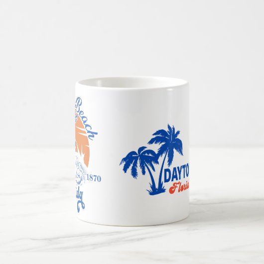 Daytona Beach Florida Summer Waves 80er Kaffeetasse (Mittel)