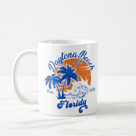 Daytona Beach Florida Summer Waves 80er Kaffeetasse