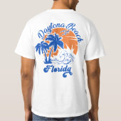 Daytona Beach Florida Summer Waves 80er T-Shirt (Rückseite)