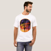 Daytona Beach, Florida Sunset Palmbäume T-Shirt (Vorne ganz)
