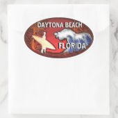 Daytona Beach Florida Surf Art Aufkleber (Tasche)