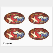 Daytona Beach Florida Surfer Wellen Aufkleber (Blatt)