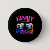 Daytona Beach Florida Vacation 2026 Matching Famil Button (Vorderseite)