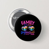 Daytona Beach Florida Vacation 2026 Matching Famil Button (Vorne & Hinten)