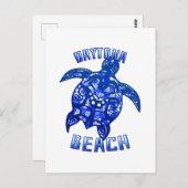 Daytona Beach Florida Vacation Tribal Turtle Postkarte (Vorne/Hinten)