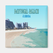 Daytona Beach Florida Vintag Magnet (Vorne)