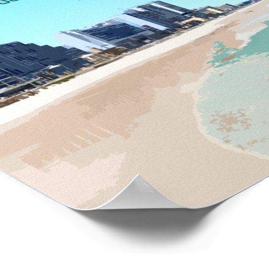 Daytona Beach Florida Vintag Poster (Ecke)