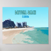 Daytona Beach Florida Vintag Poster (Vorne)
