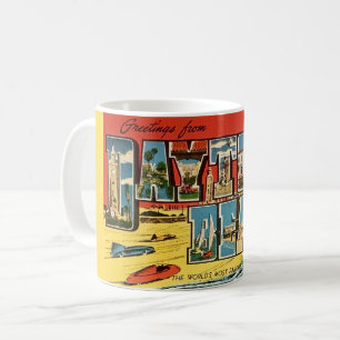 Daytona Beach Florida Vintage-Gruß-Mug Kaffeetasse