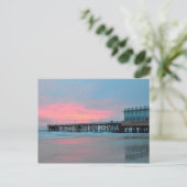 Daytona Beach Main Street Pier Sunrise Postcard Postkarte (Stehend Vorderseite)