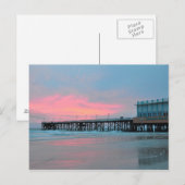 Daytona Beach Main Street Pier Sunrise Postcard Postkarte (Vorne/Hinten)
