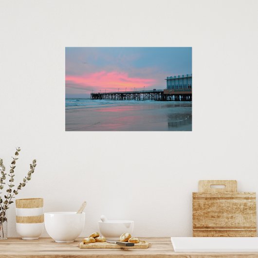 Daytona Beach Main Street Pier Sunrise Poster (Küche)