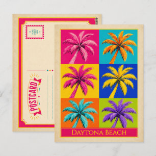 Daytona Beach Postkarte Florida Palme Vintage