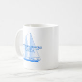 Daytona Beach Shows Küste Nautical Segelschiff Kaffeetasse (Vorderseite Links)