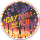 Daytona Beach Sunset Florida, Daytona Beach Aufkleber (Vorderseite)
