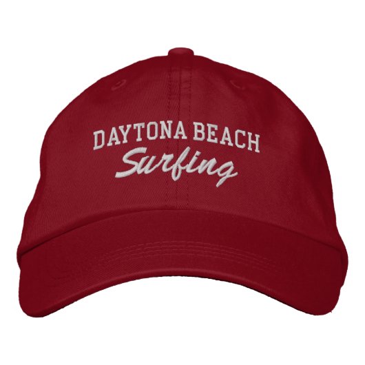 Daytona Beach Surfing bestickter Baseballhut Bestickte Baseballkappe (Vorderseite)