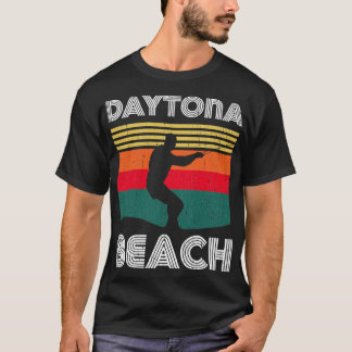 Daytona Beach Vintag Retro Sunset Surfer Design 1 T-Shirt