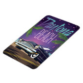 Daytona Beach Vintage Car Travel Poster Magnet (Linke Seite)