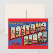 Daytona Beach Vintage Postkarte (Vorne/Hinten)