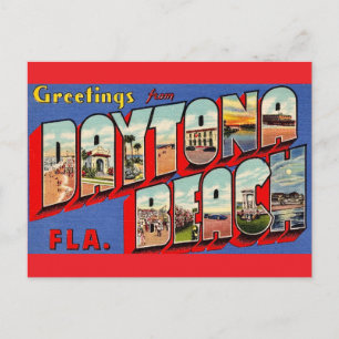 Daytona Beach Vintage Postkarte