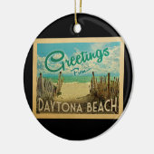 Daytona Beach Vintage Travel Keramik Ornament (Links)