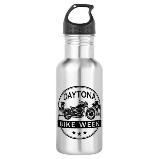 Daytona Bike Week Motorrad Edelstahlflasche (Vorderseite)