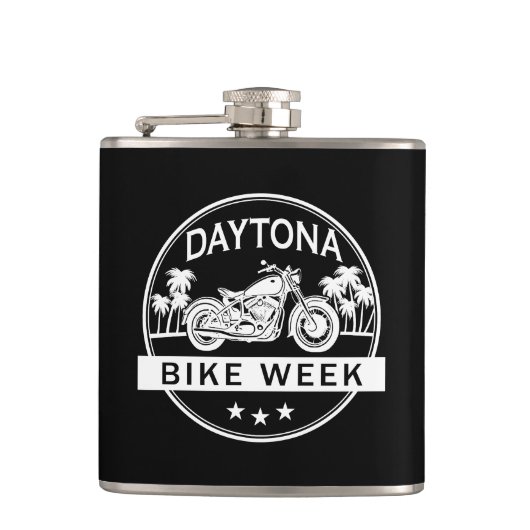 Daytona Bike Week Motorrad Flachmann (Vorderseite)