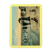 Daytona Florida, Bathing on Beach Vintag Magnet (Vertikal)
