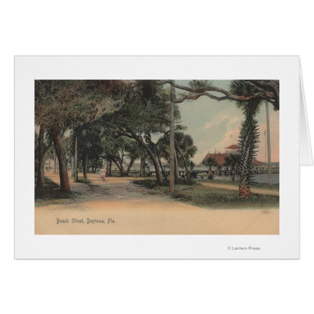 Daytona, Florida - Sicht auf die Strandstraße (Vorderseite (Horizontal))