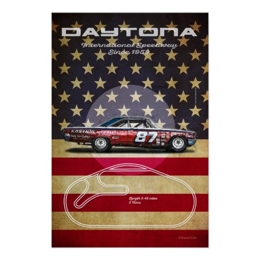 Daytona International Speedway Poster (Vorderseite)
