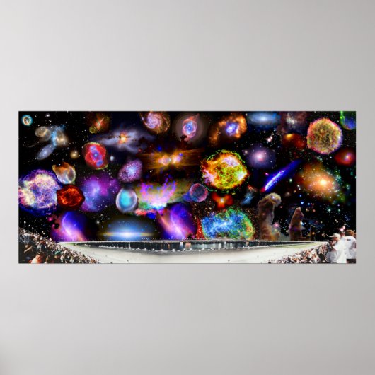Daytona Speedway mit Chandra Telescope Sky Poster (Vorne)