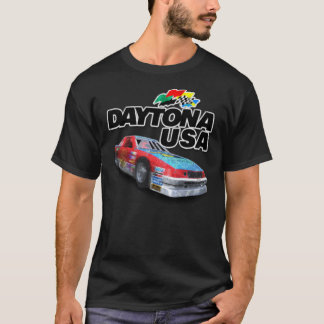 Daytona USA Distressed Car Logo Classic T - Shirt