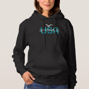 Daytona Usa Florida Ozean Vintag Retro Surf Seagu Hoodie