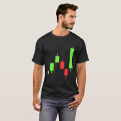 Daytrading Stock Markets Candlestick for Traders T-Shirt (Vorne ganz)