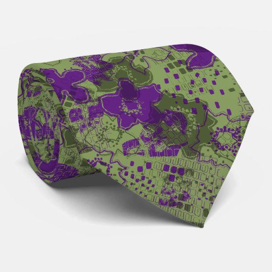 Daytrip Floral Vintag zweiseitig Krawatte (Gerollt)