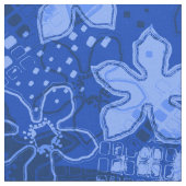 Daytrip-Retro psychedelisches Blumen Stoff (Nahaufnahme)