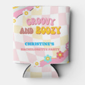 Dazed and Groovy Junggeselinnen-Abschied 70er Them Dosenkühler (Vorderseite)