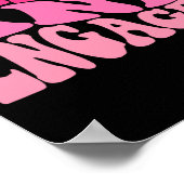 Dazed and Verlobt Bridge to be Groovy Retro Bachel Poster (Ecke)