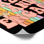 Dazed and Verlobt Groovy Rainbow Team Bride Bachel Poster (Ecke)