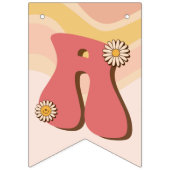 Dazed and verlobt groovy Retro Bachelorette Banner (Zweite Fahne)