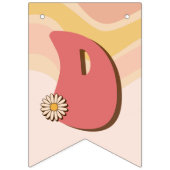 Dazed and verlobt groovy Retro Bachelorette Banner (Erste Fahne)